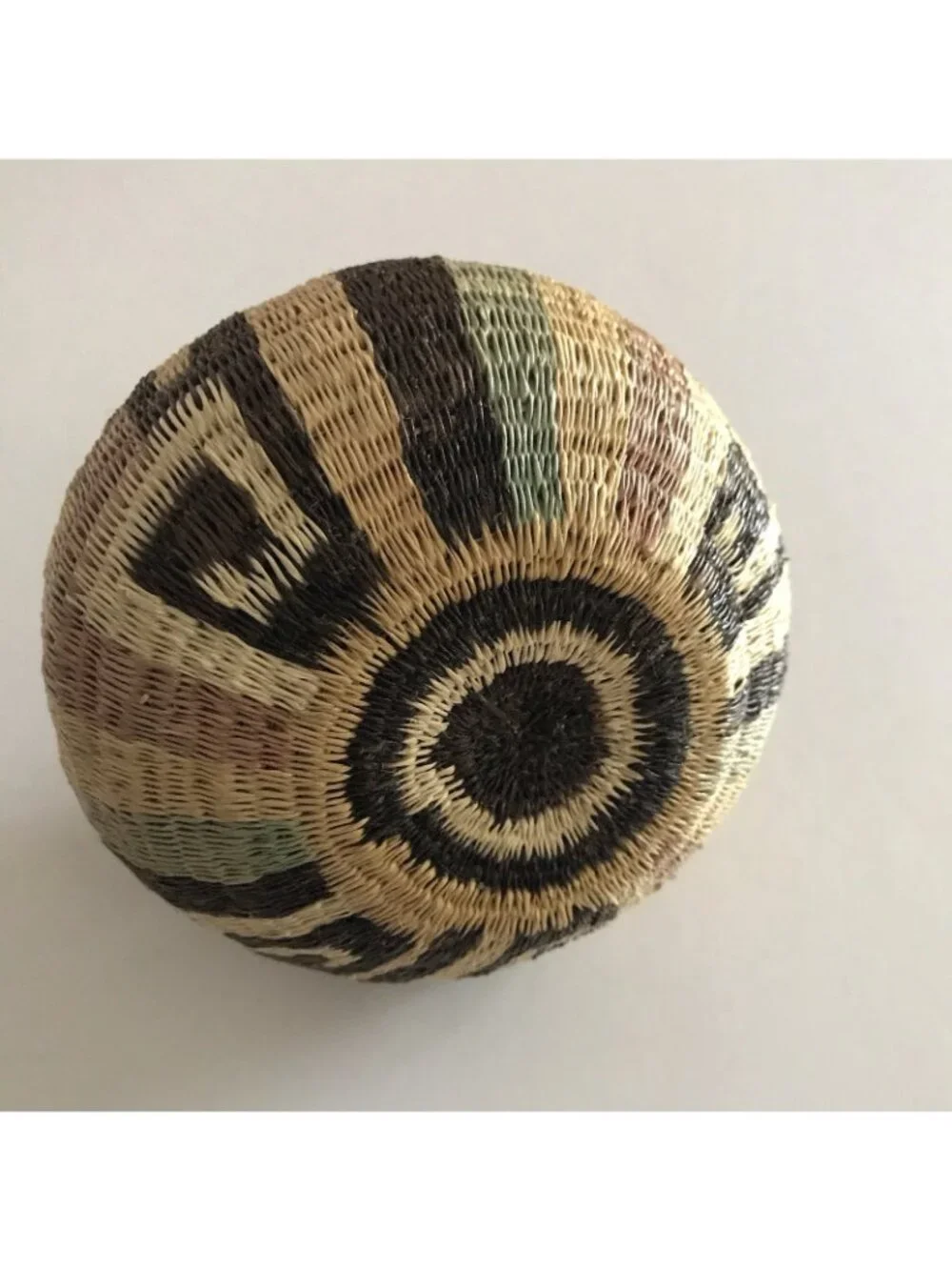 Vintage Handwoven Basket Mixed Lot Tonga Two Tone Coiled Mini Tribal Boho Native